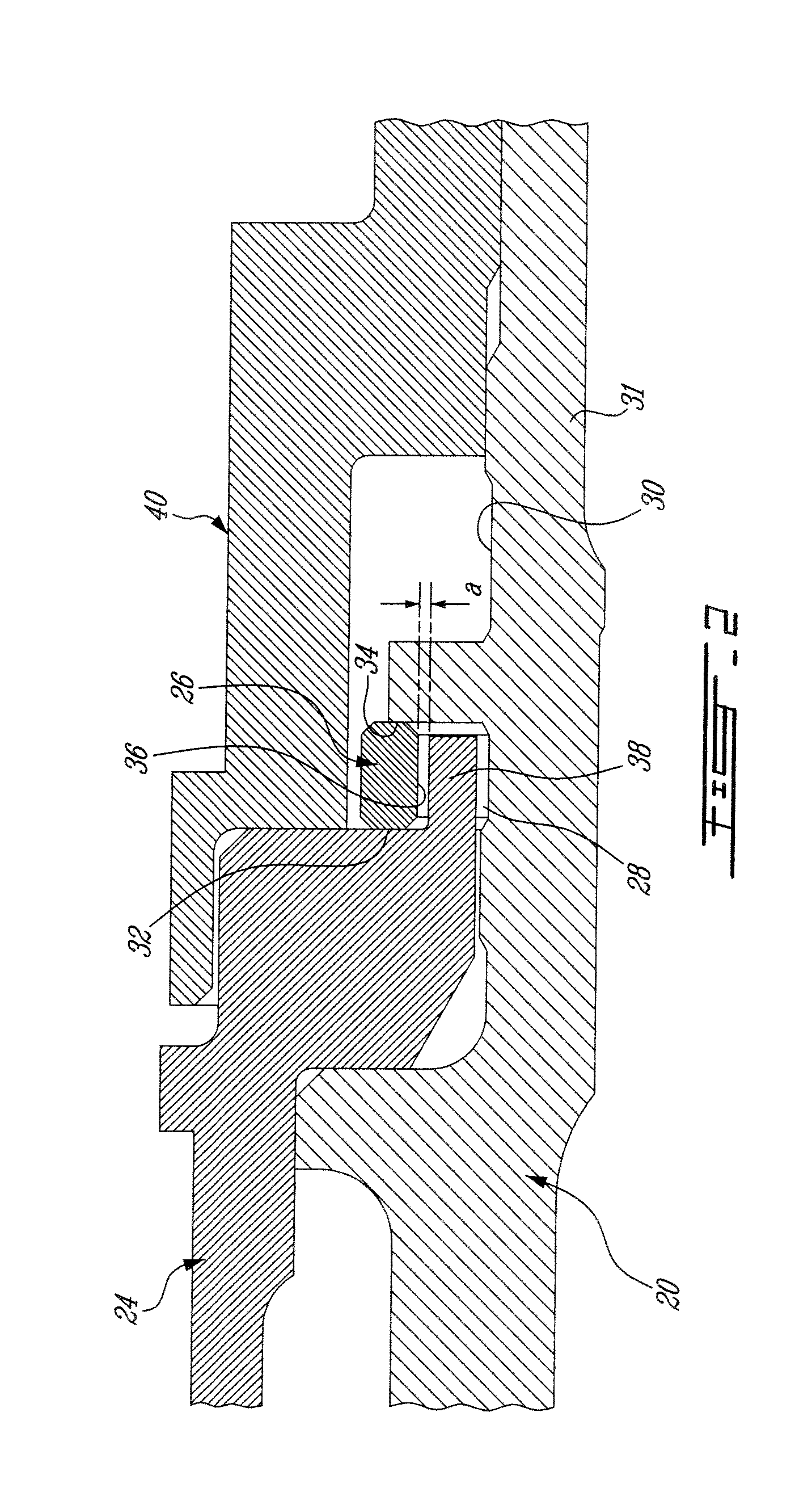 Retaining ring arrangement for a rotary assembly