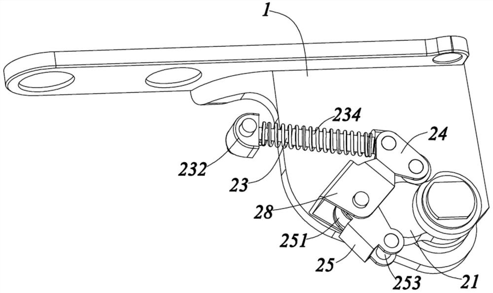 A door hinge mechanism and a refrigerator with the door hinge mechanism