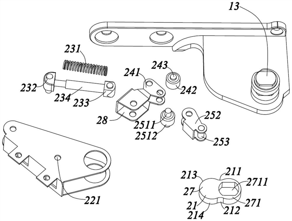 A door hinge mechanism and a refrigerator with the door hinge mechanism