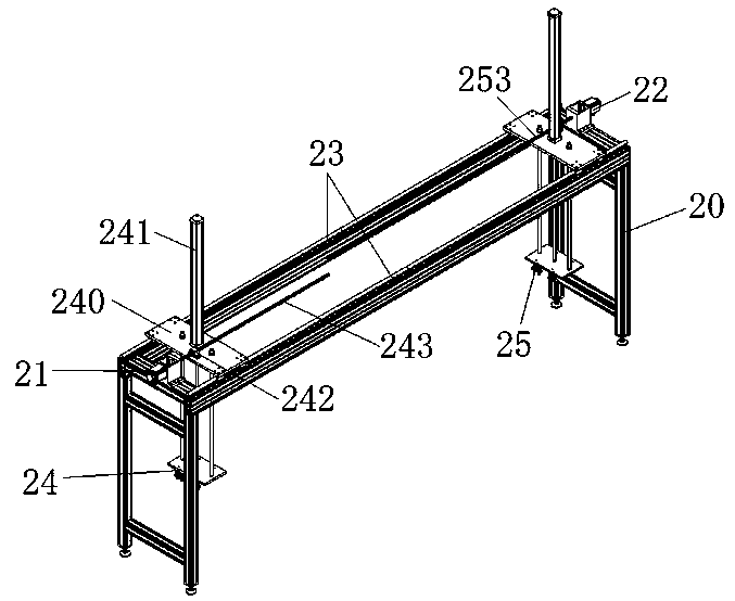 Automatic feeding and discharging machine for deep hole drill of bar material