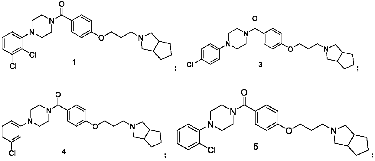 Piperazine benzamide derivative and application thereof