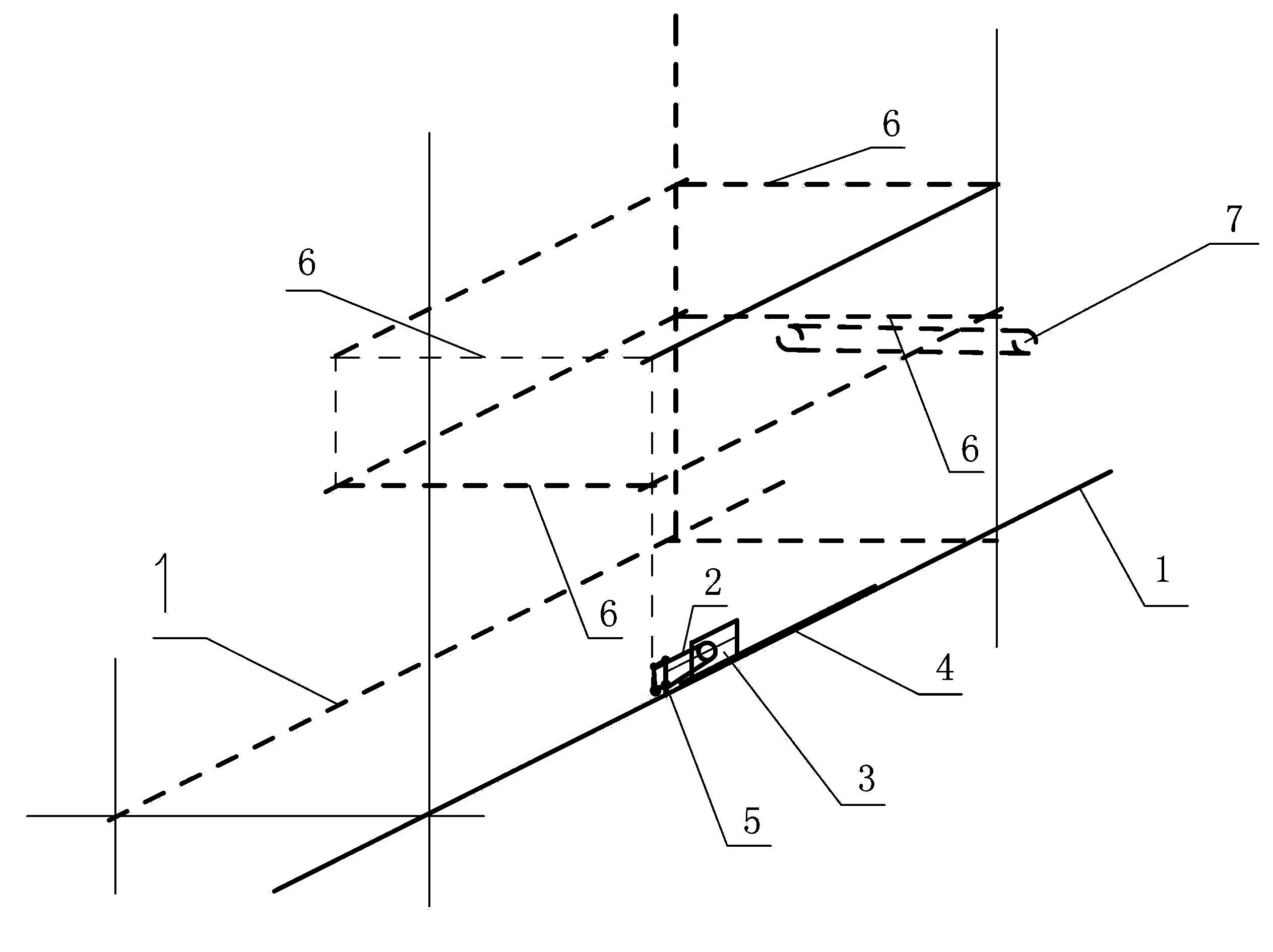 Mining method for metallic ore distributed like plates