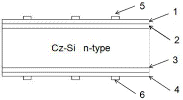 Method of preparing solar cell on N-type silicon substrate