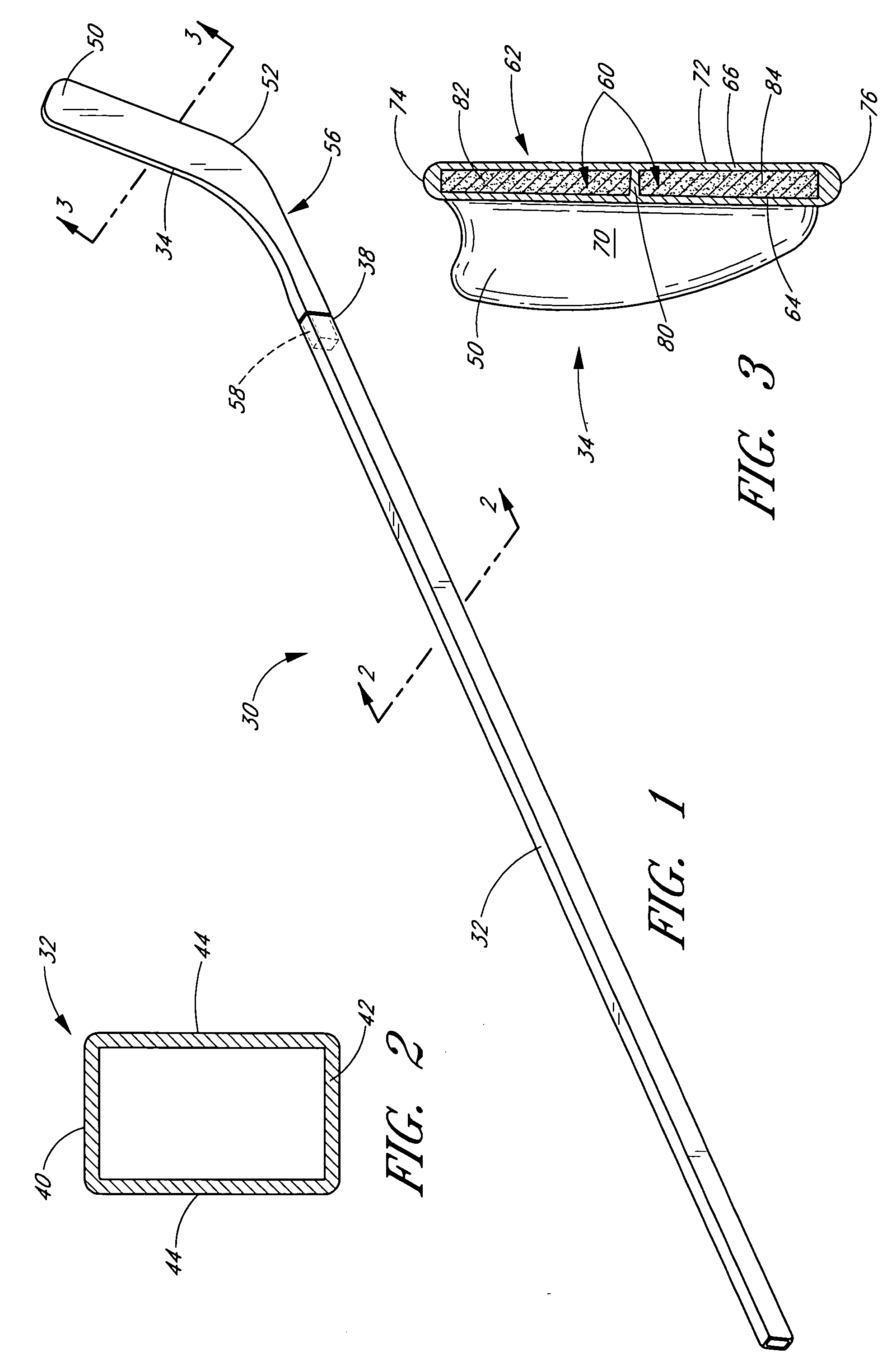 Durable high performance hockey stick