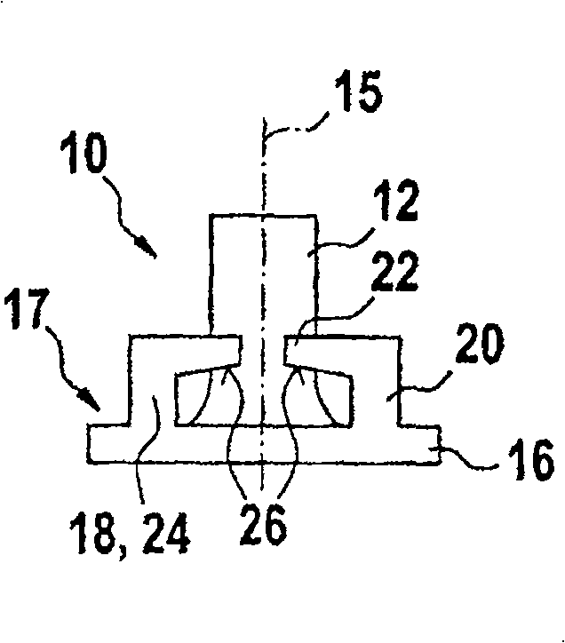 Device and method for fixing an impeller to a shaft