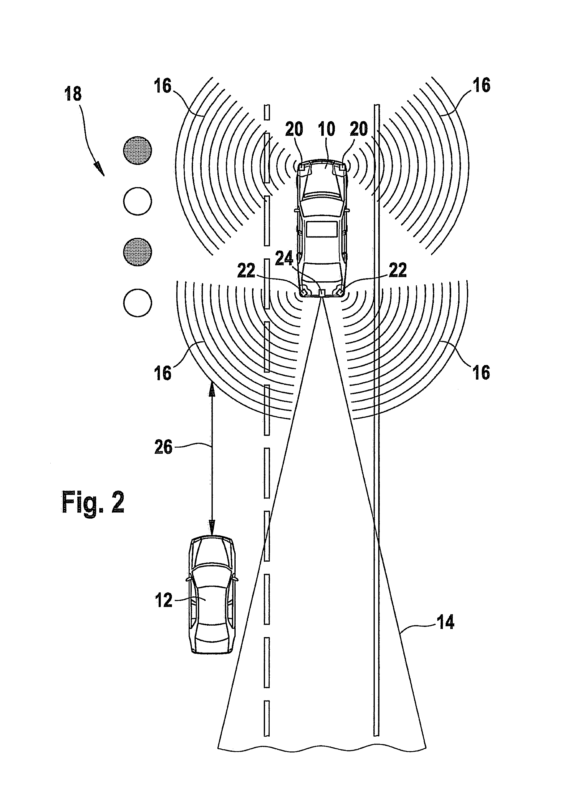 Method for detecting an environment of a vehicle