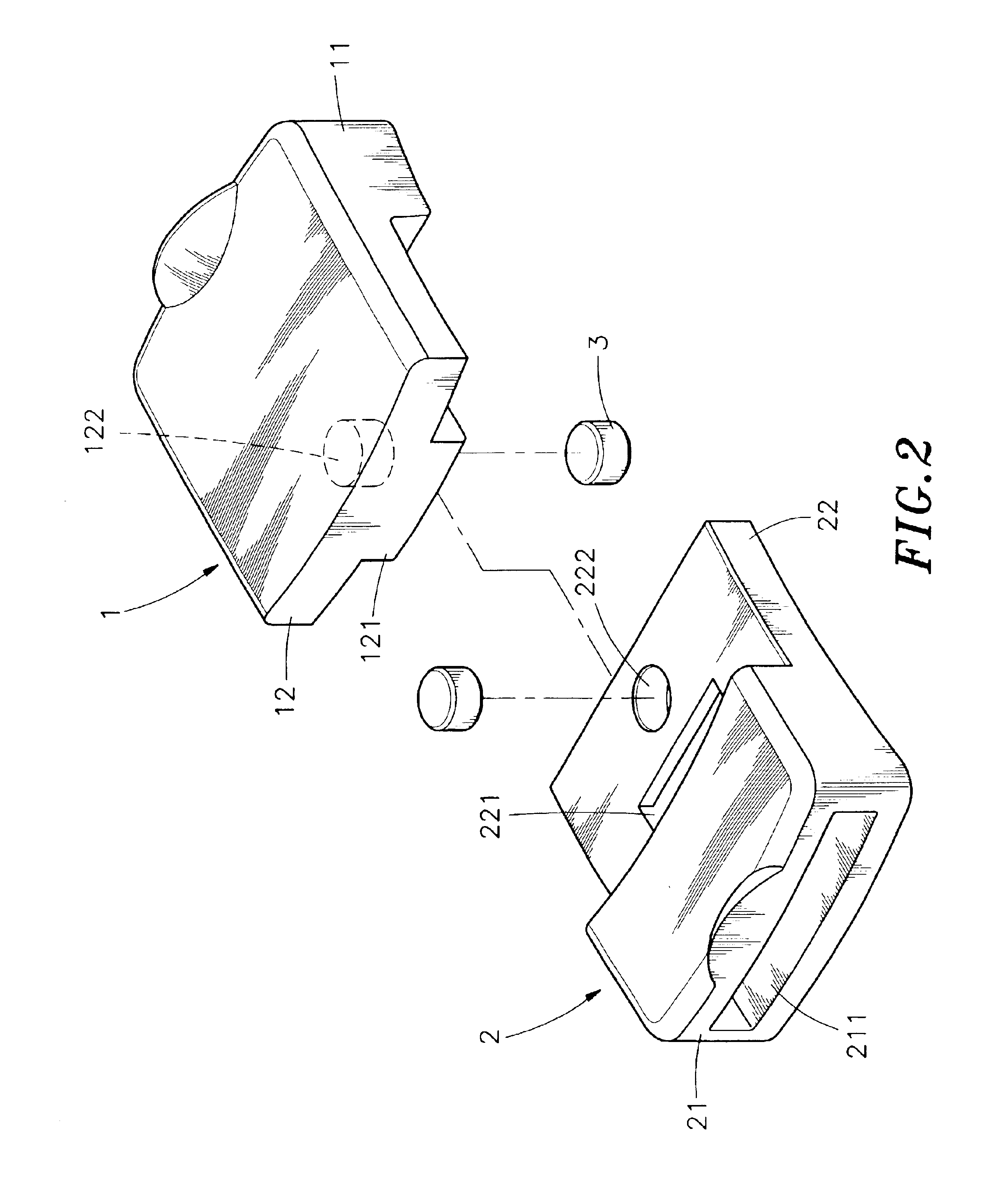 Structure of magnetic buckle