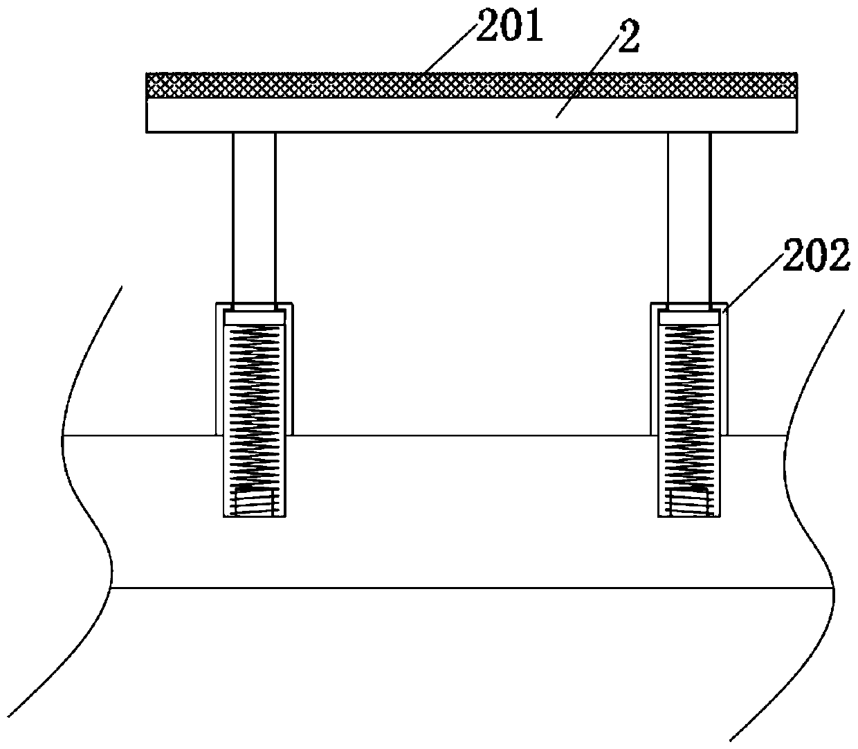 Multi-stage collision-preventation type construction platform for noise-reduction and dust-proof building construction