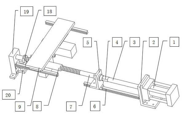 Experiment table for studying friction mechanism of precision ball screw pair