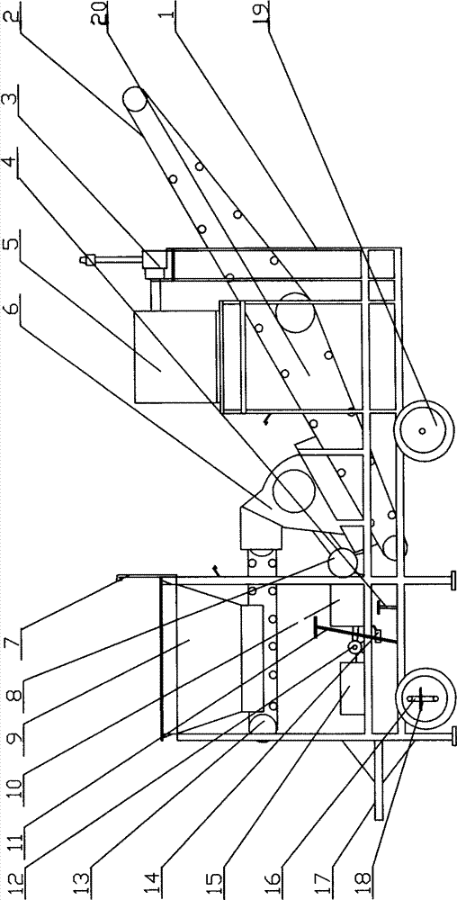 Combined crushing device