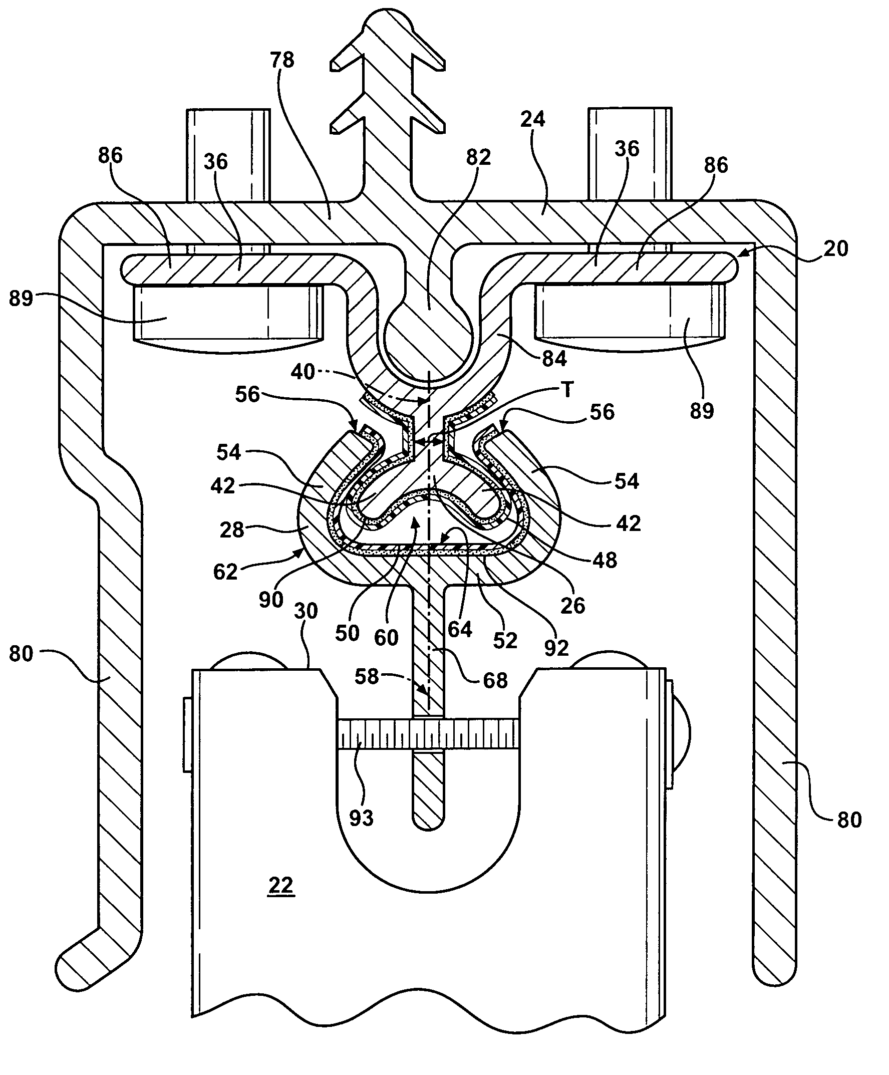 Sliding rail assembly for a sliding panel movable along a track