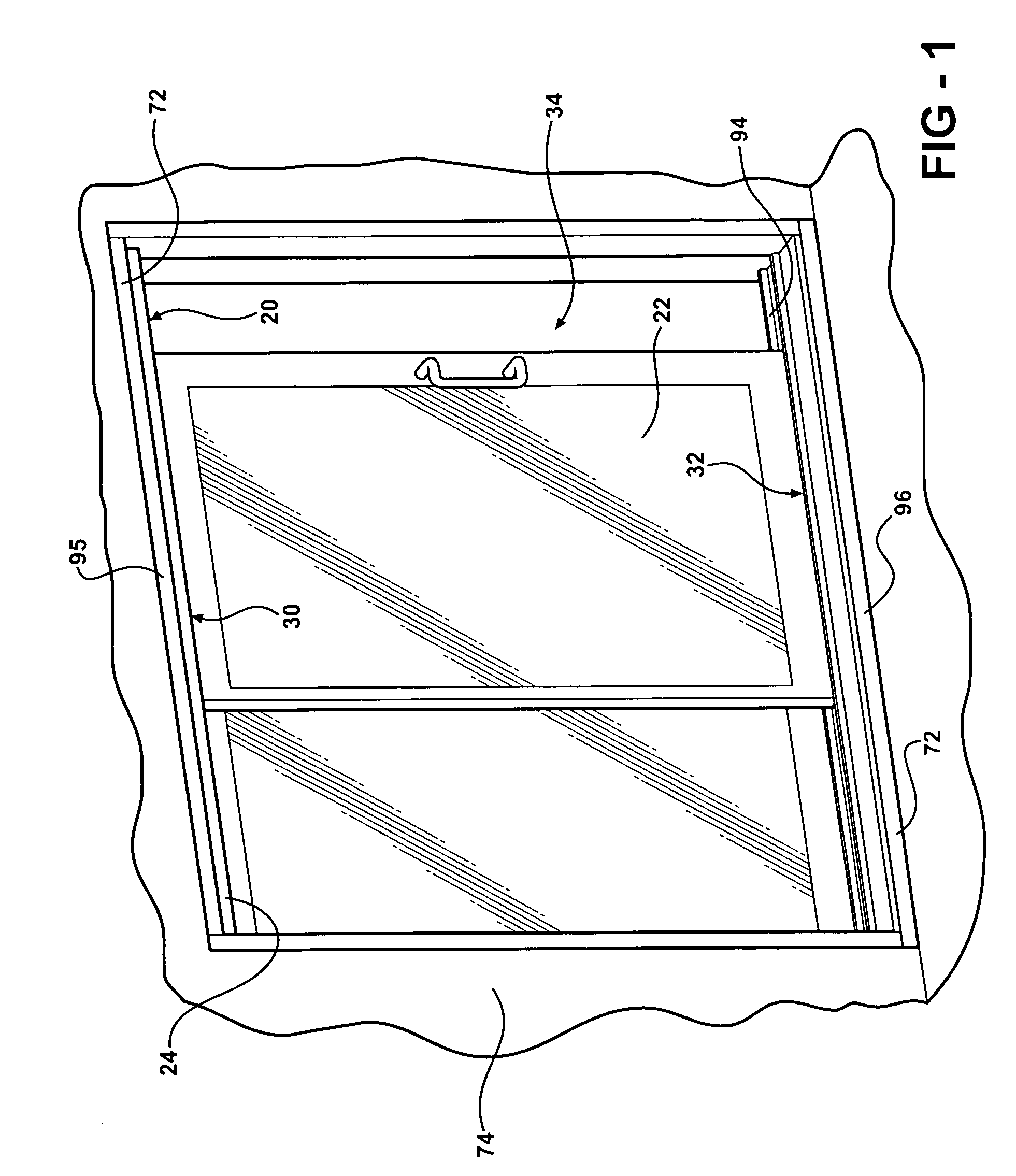 Sliding rail assembly for a sliding panel movable along a track