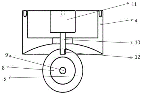 Wall-climbing robot suction cup device adaptive to complex surfaces