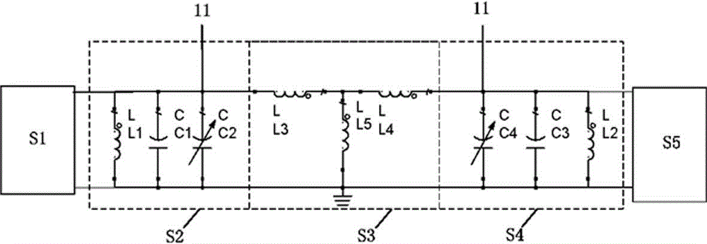 V-waveband and high-power frequency hopping colocation filter