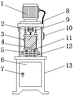 Powder grinding machine for chemical organic pigment