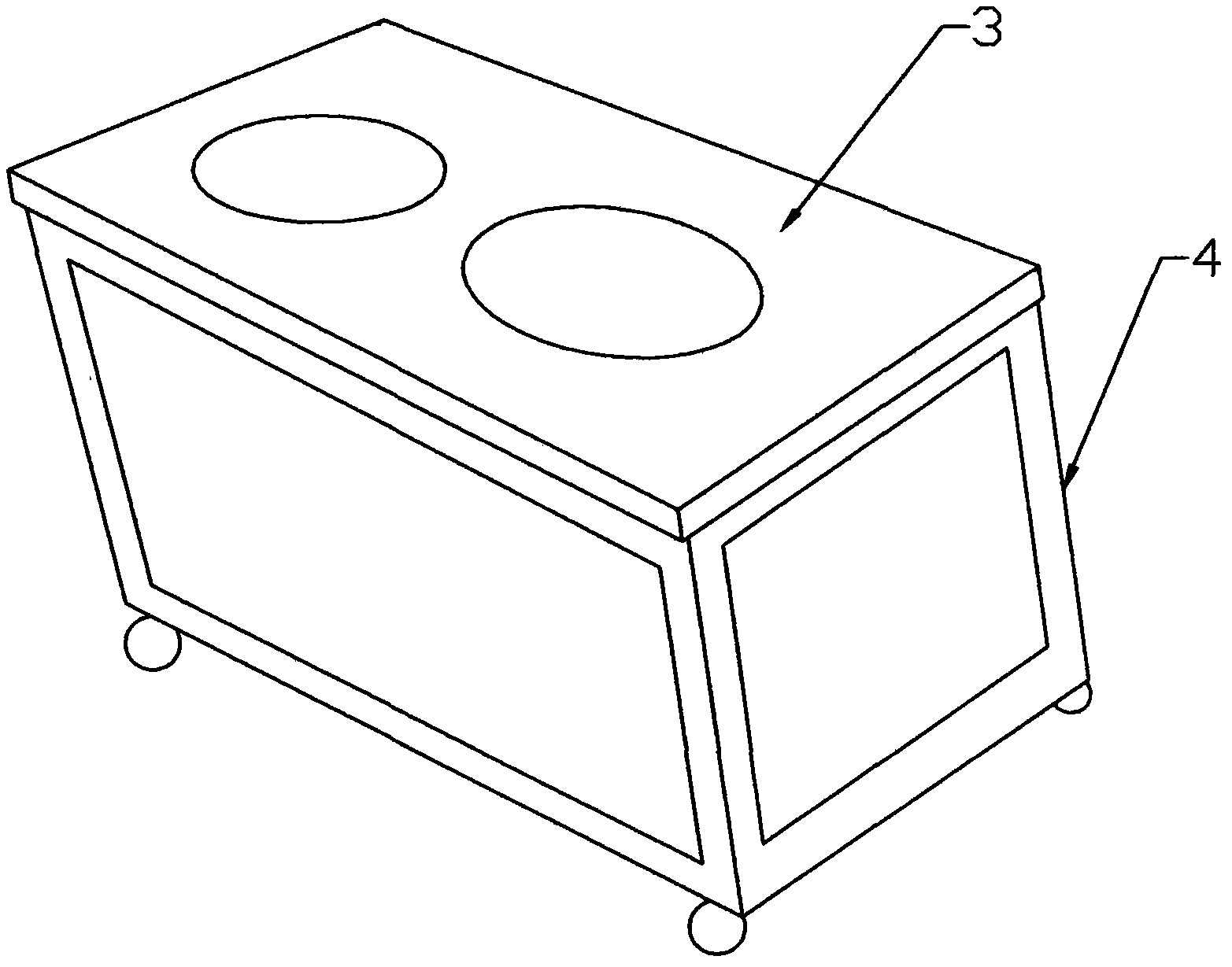 Bathroom cabinet manufactured by PS (polystyrene) expanded polystyrene decoration section