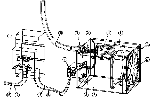 Communication storage battery sealing compartment hydrogen discharge apparatus