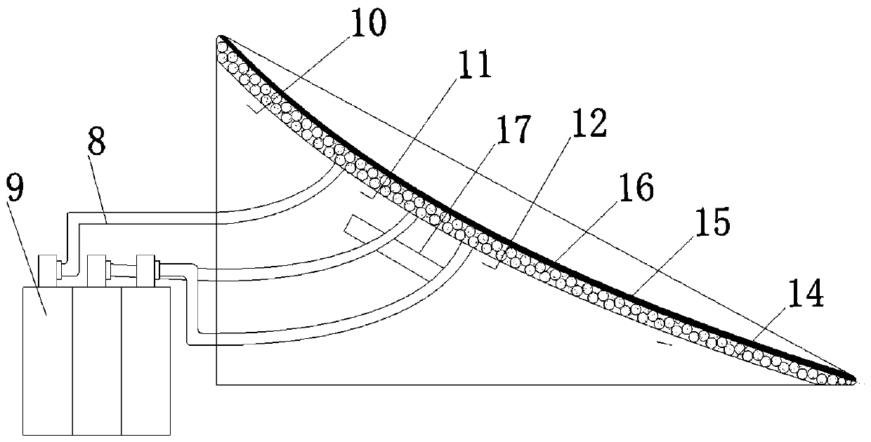 Simulated projectile landslide experimental device and method