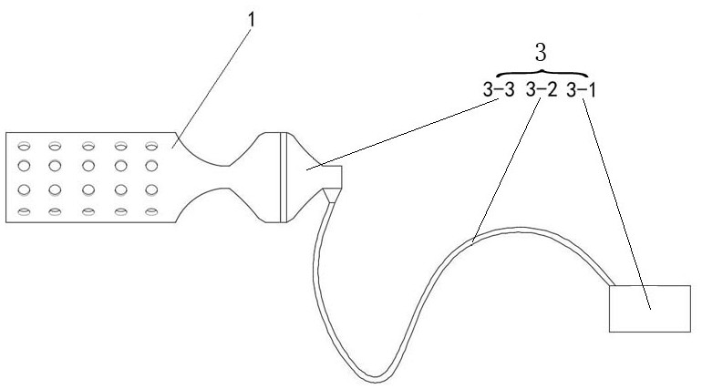 A bite nursing device for relieving oral mucosal ulcers of patients during chemotherapy