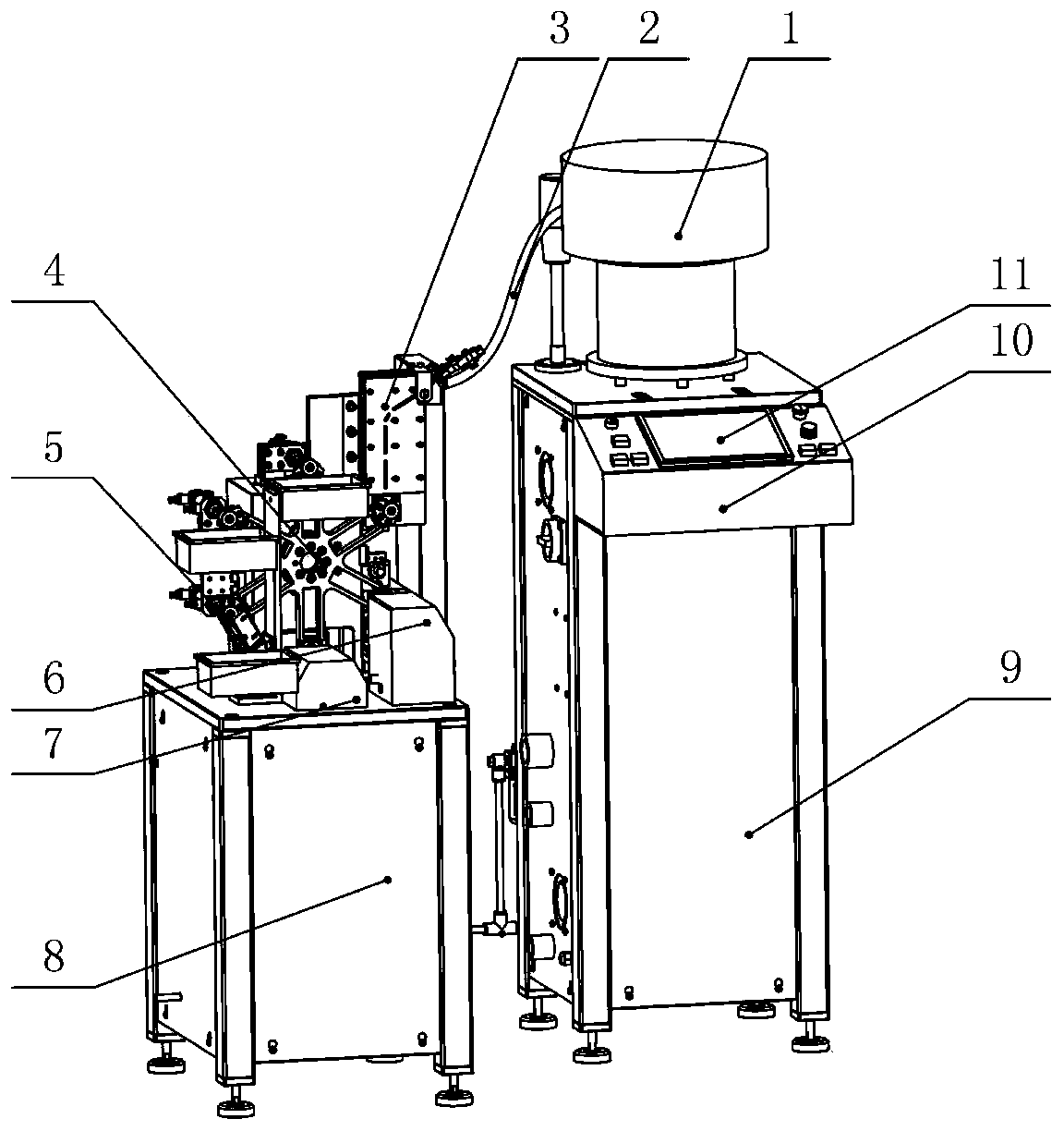 Automatic measuring and sorting device for shaft parts