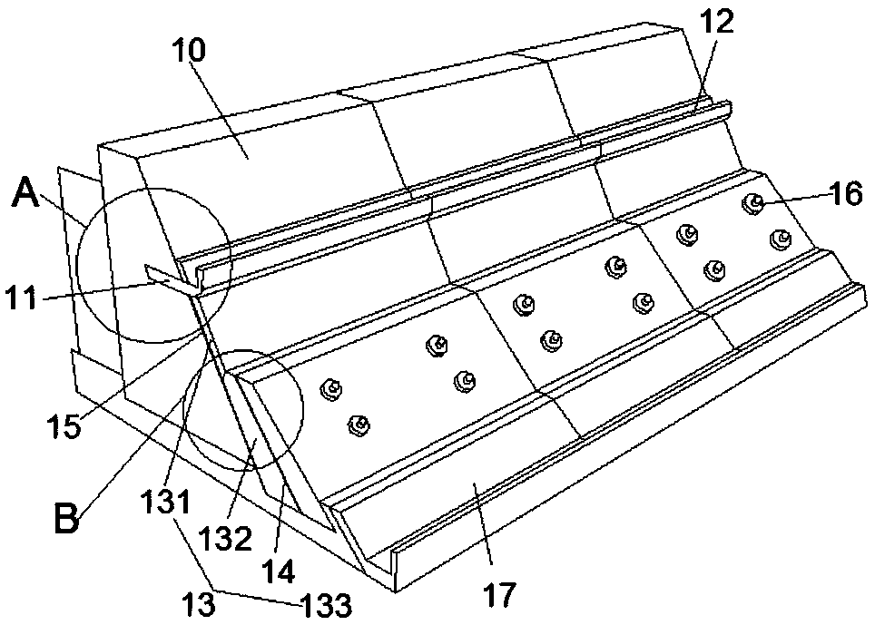 A dam filter structure