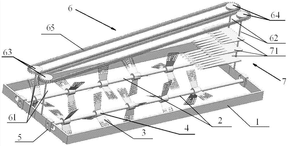 Peanut combine harvester picking mechanism