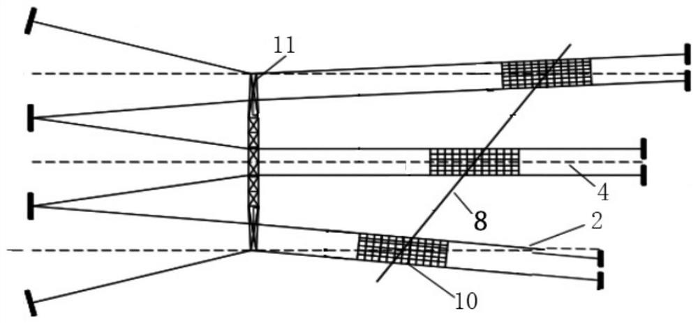 A construction method for strung wire without spanning frame without power failure