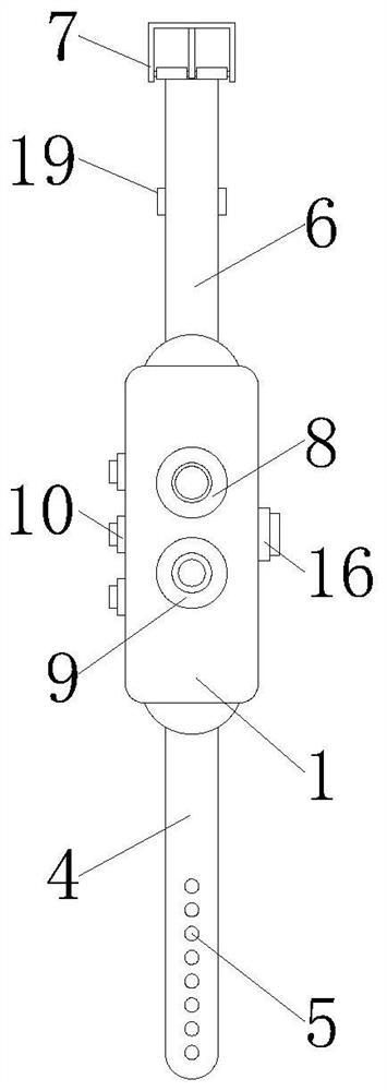 Positioning alarm medical wrist strap capable of preventing patient from getting lost