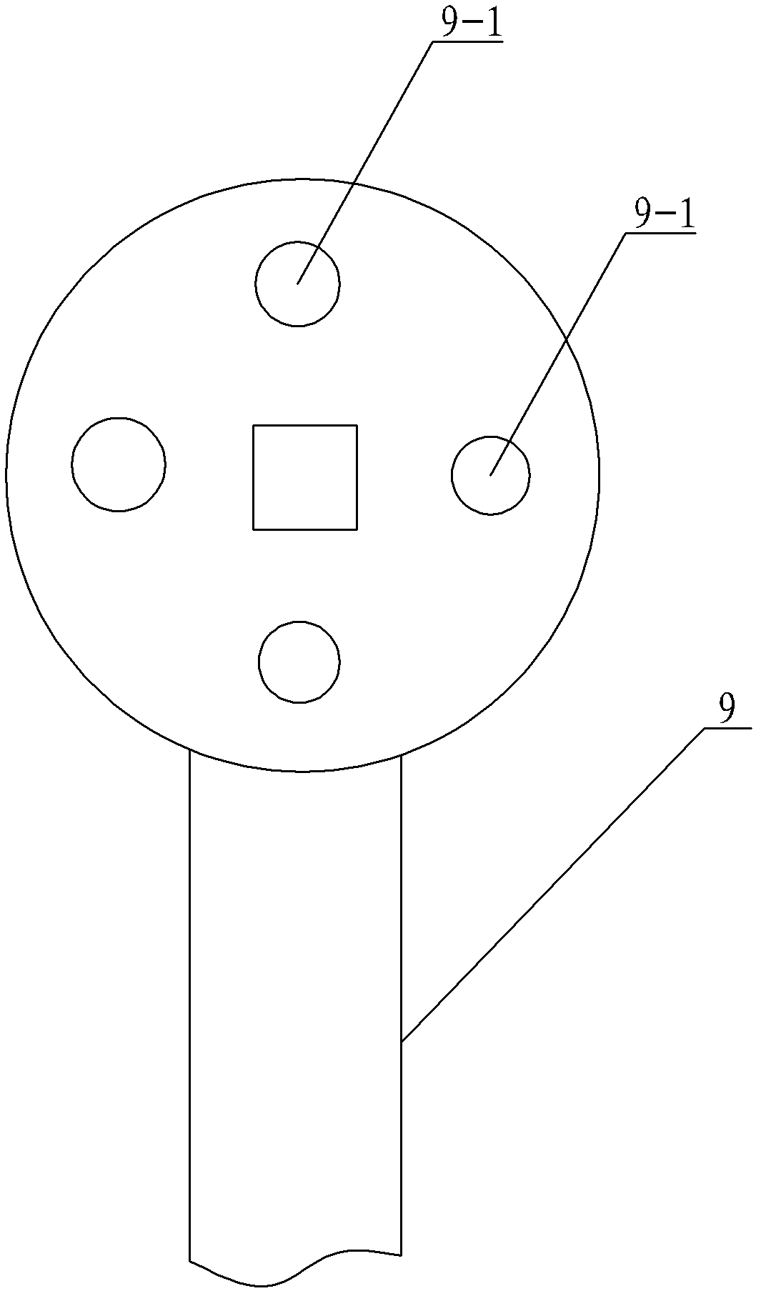 Hand-shaking type concrete self-constriction measuring device