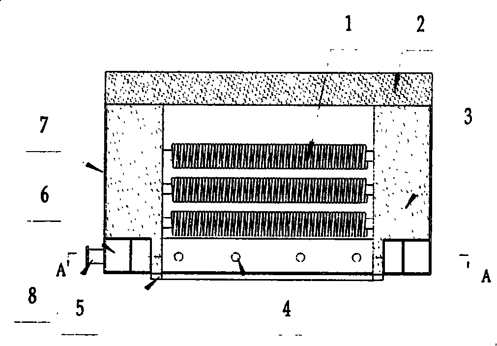 Ignition apparatus of product line for sintering porcelain granule