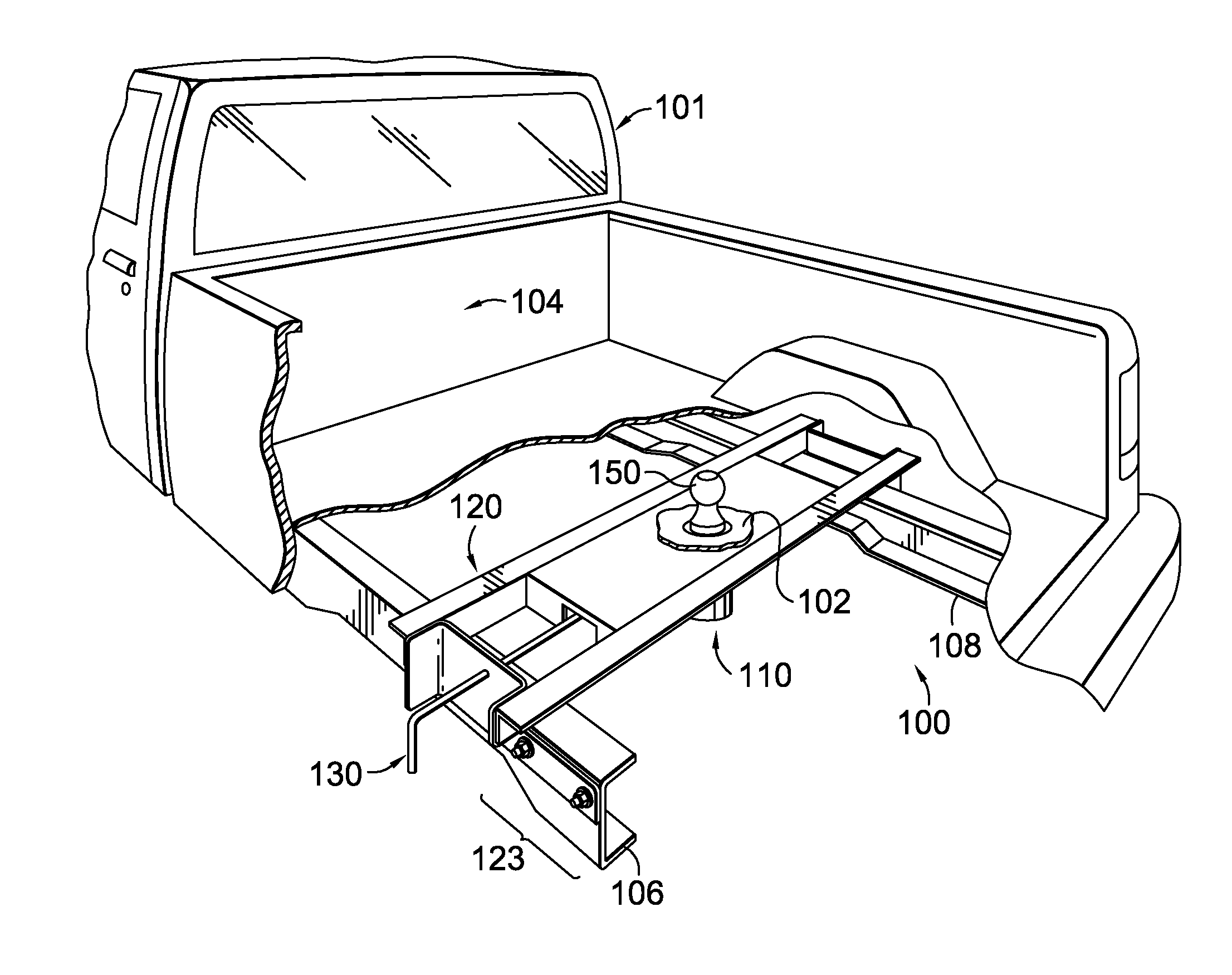 Retractable hitch-ball mechanism