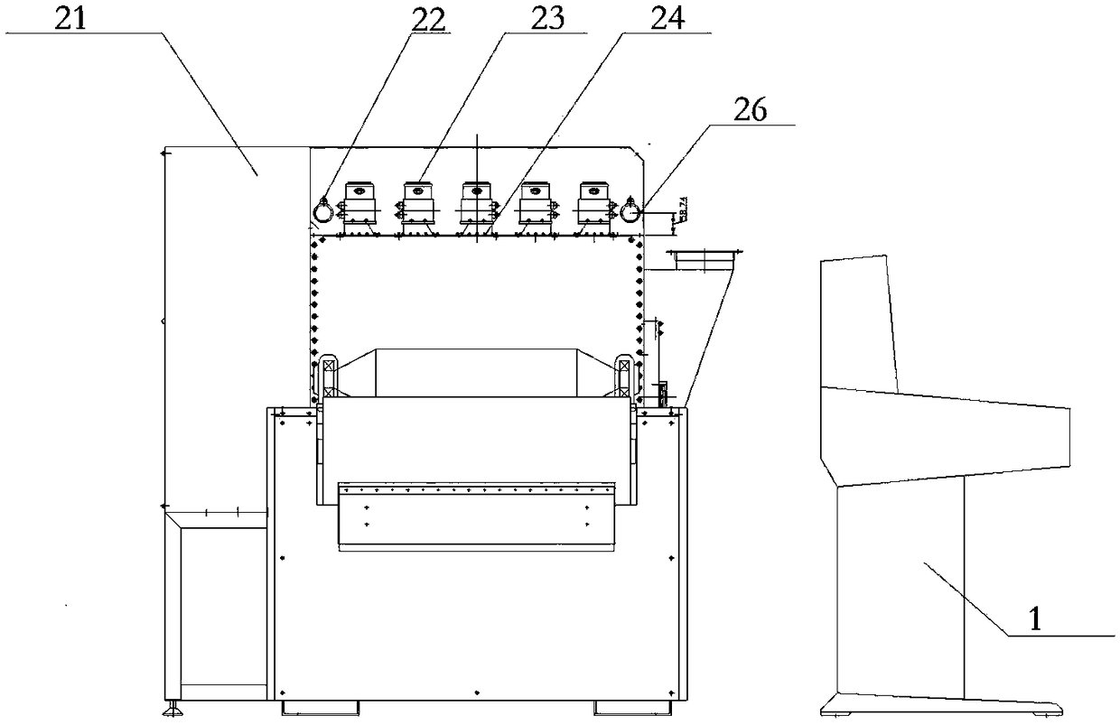 Molecular sieve tunnel type microwave drying device continuously adjustable in power