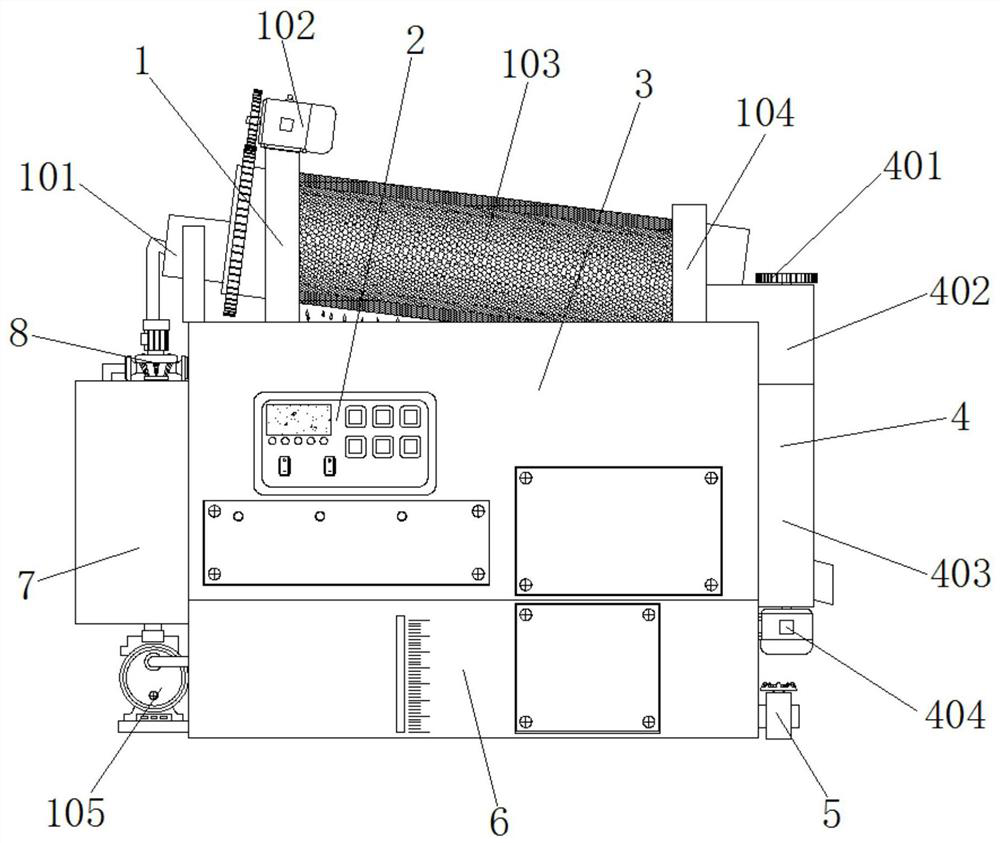 Environment-friendly wastewater filtering and recycling device for water-jet loom