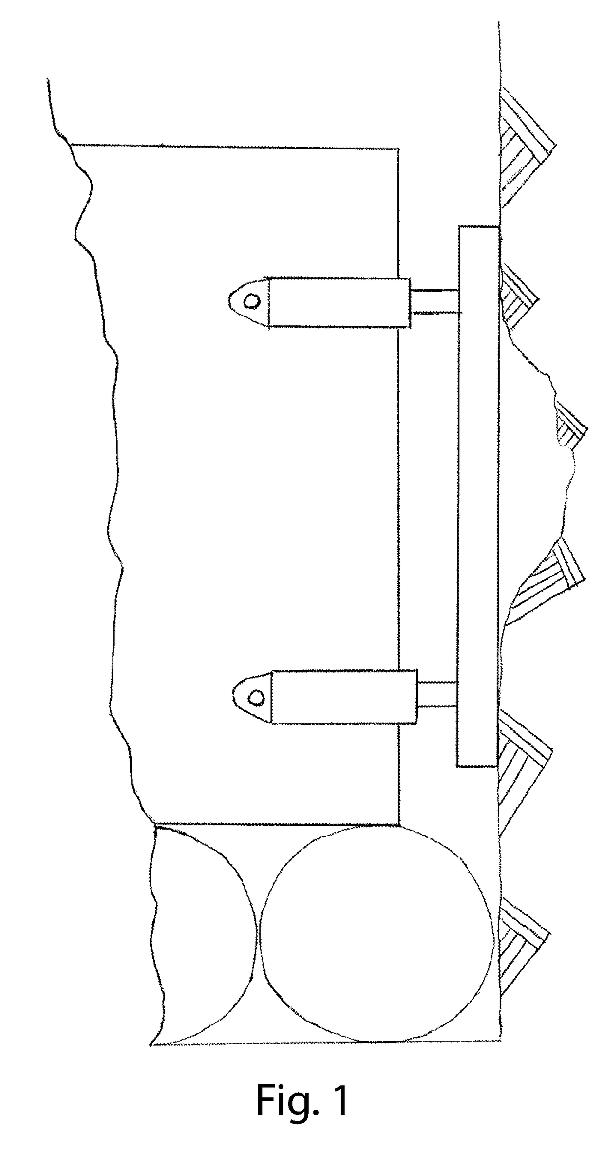 Measuring device of an excavation site