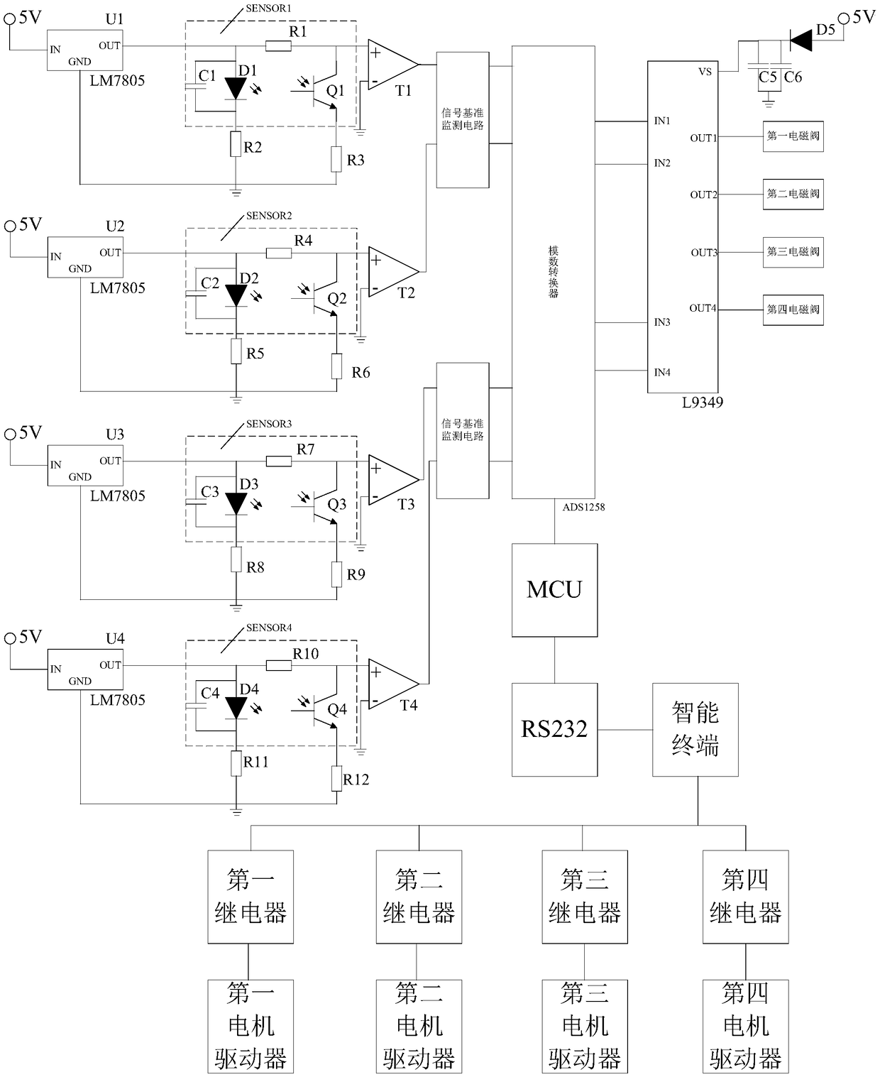 Automatic energy-saving drainage working method for sewage treatment