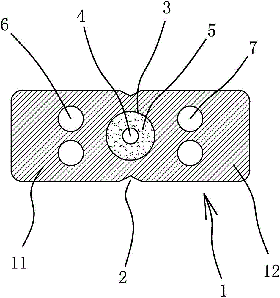 Anti-electric arc nonmetallic leading-in optic cable