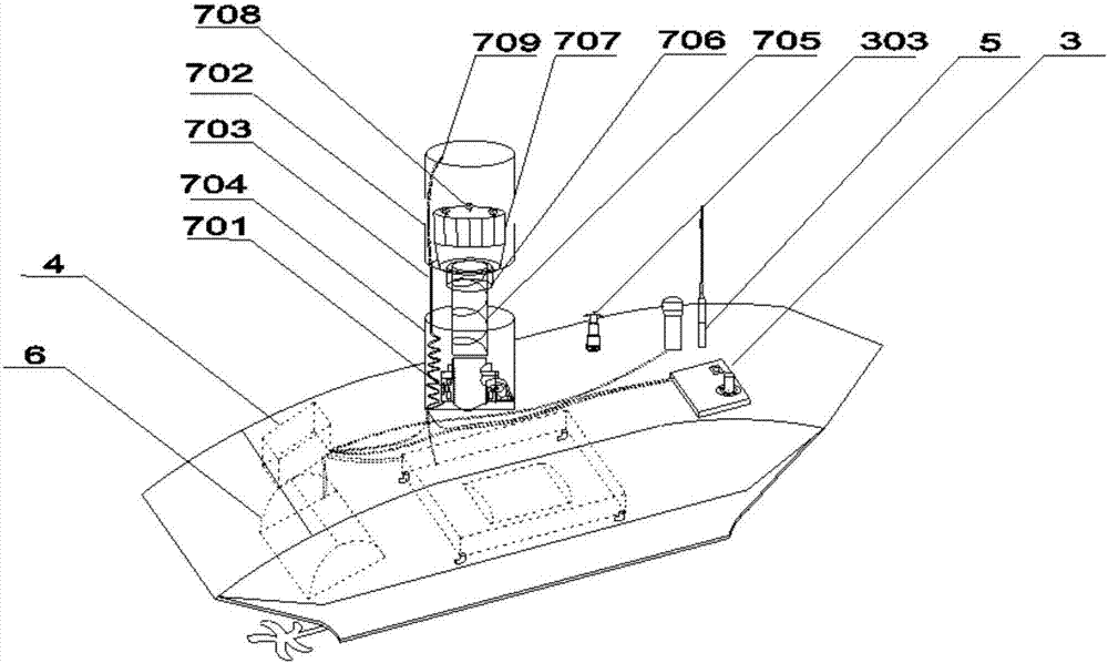 Unmanned vessel for favorably resisting storm waves