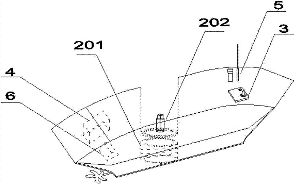 Unmanned vessel for favorably resisting storm waves