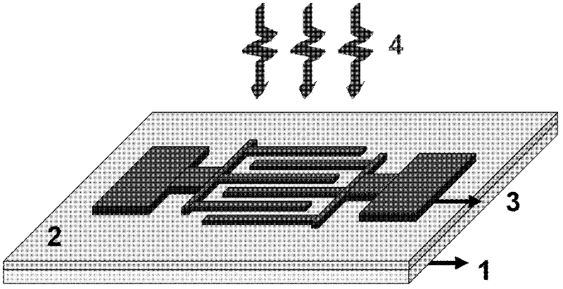 Sodium tantalate film ultraviolet light detector and preparation method thereof