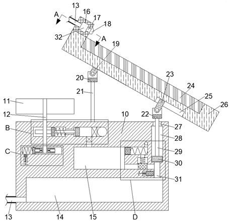 Self-cleaning windproof photovoltaic panel device based on wind energy conversion