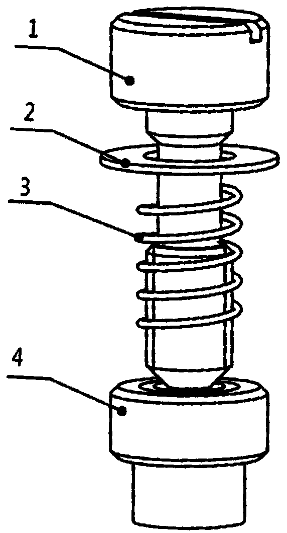 Anti-falling screw component with anti-loose function