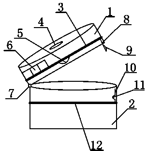 Buckle cap contact type switch