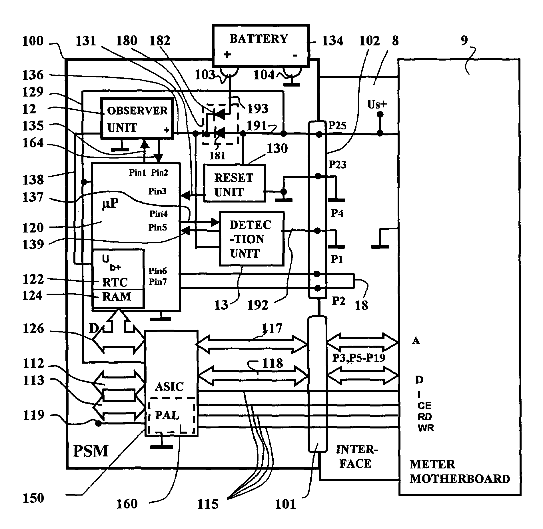 Method for protecting a security module and arrangement for the implementation of the method