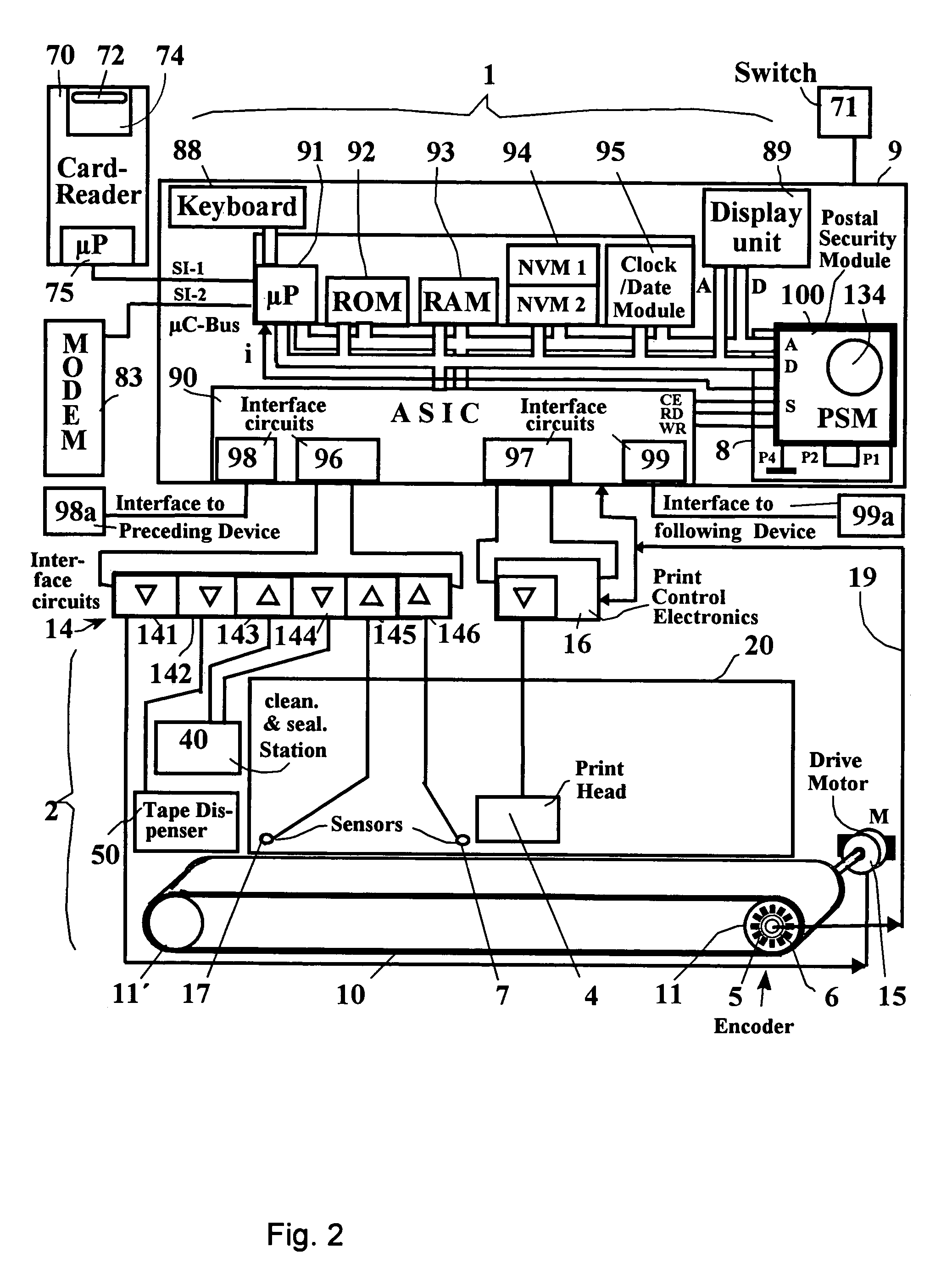 Method for protecting a security module and arrangement for the implementation of the method