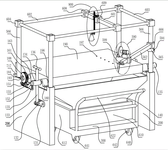 Aluminum alloy glass inspecting appliance provided with worm gear, table plate, gear rack, camera and inclination clamping plate