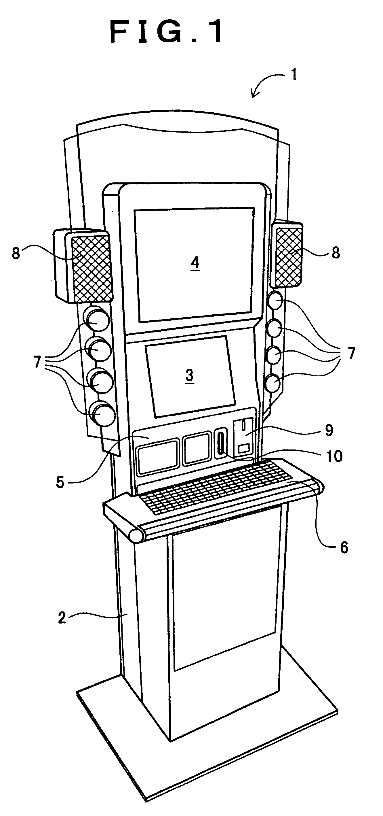 Typing game apparatus