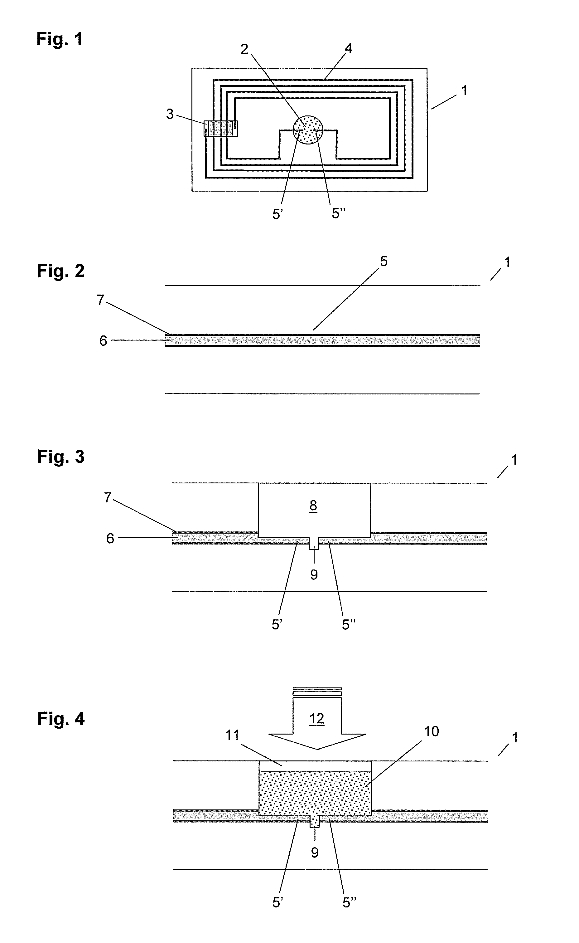 Contactless card with membrane switch made of elasto-resistive material