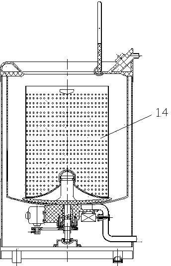 Single-tub pulsator washing machine and assorted removable spin-dry basket