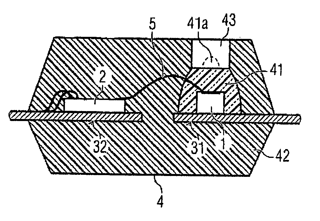 Optical or electronic module and method for its production