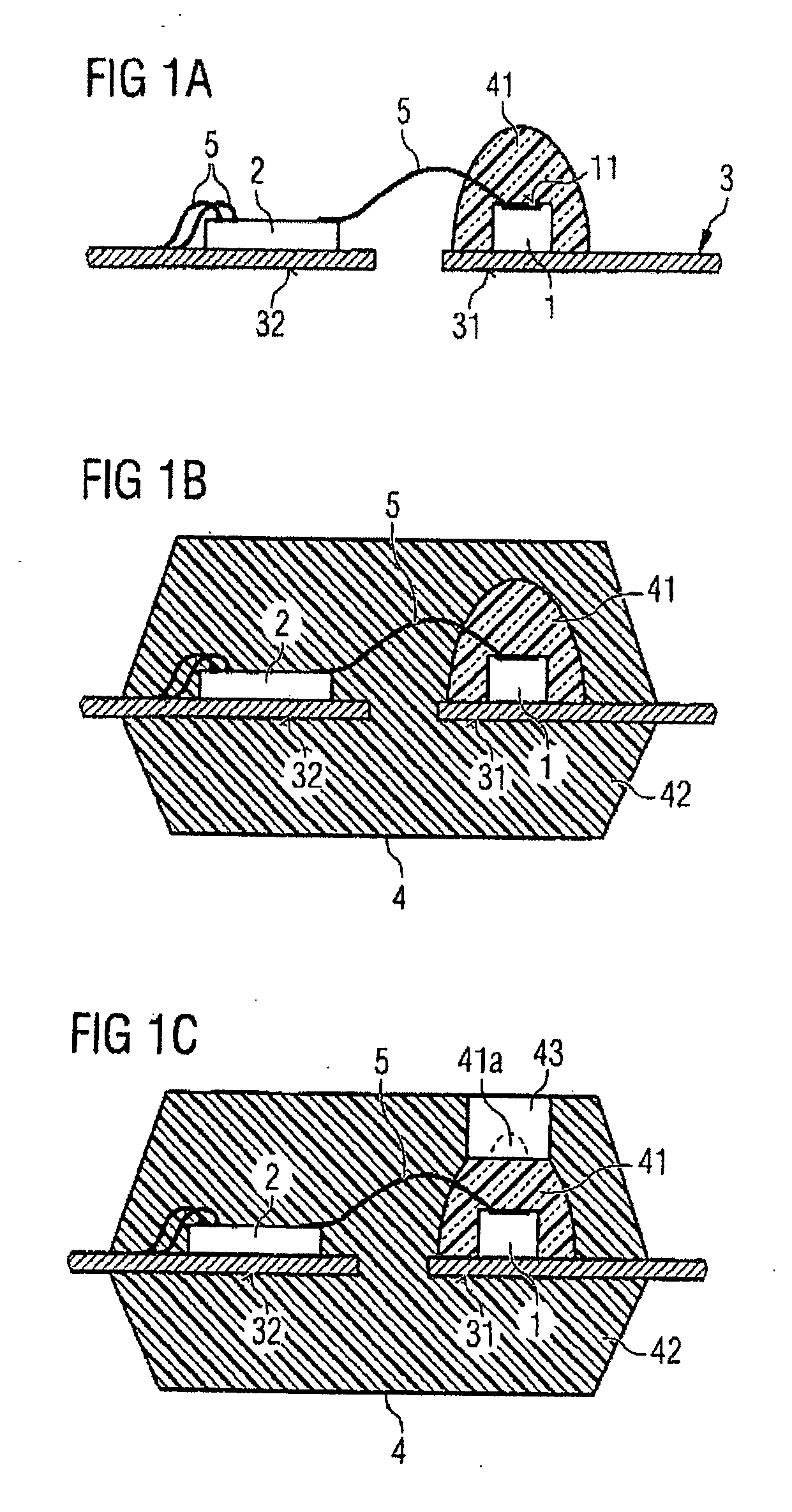 Optical or electronic module and method for its production